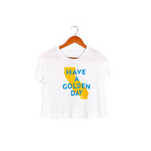 Load image into Gallery viewer, Have A Golden Day Crop Top
